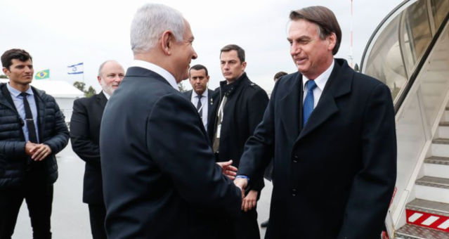 Jair Bolsonaro e Benjamin Netanyahu