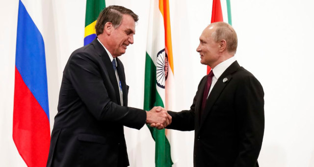 Bolsonaro e Vladimir Putin