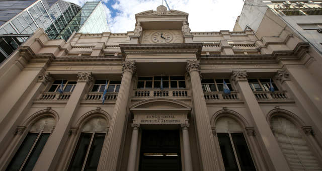 Fachada do banco central da Argentina