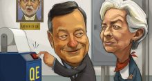 Mario Draghi e Christine Lagarde