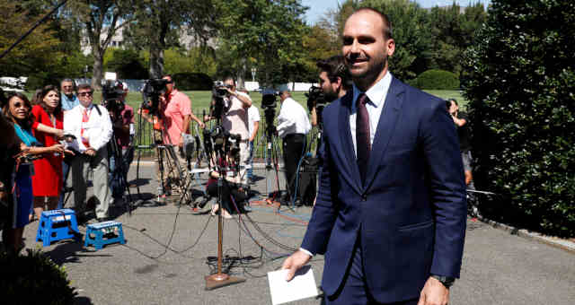 Deputado Eduardo Bolsonaro em Washington