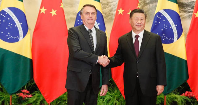 Jair Bolsonaro e Xi Jiping