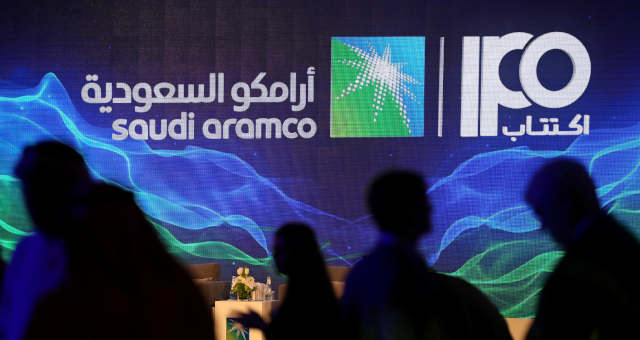 Evento de divulgação do IPO da Saudi Aramco em Dhahran, Arábia Saudita