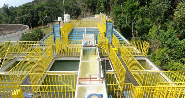 Estação de tratamento da Sabesp