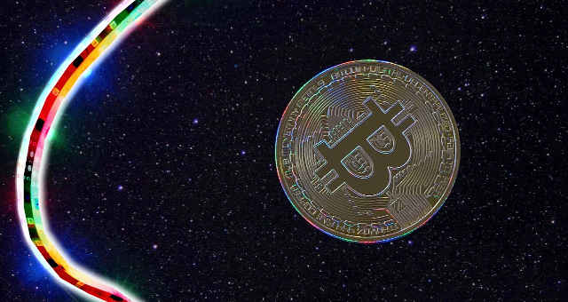 bitcoin espaço universo estrelas