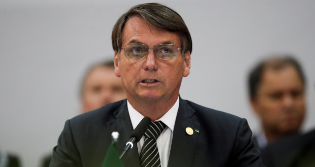 Presidente Jair Bolsonaro durante reunião do Mercosul em Bento Gonçalves