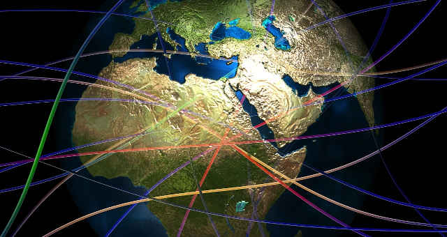 mundo luz comunicação planeta