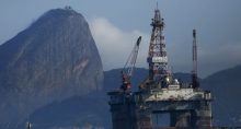 Plataforma de petróleo na Baía de Guanabara, Rio de Janeiro