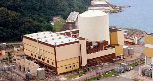 Central Nuclear Almirante Álvaro Alberto (Angra 1), situada no município de Angra dos Reis, Rio de Janeiro.