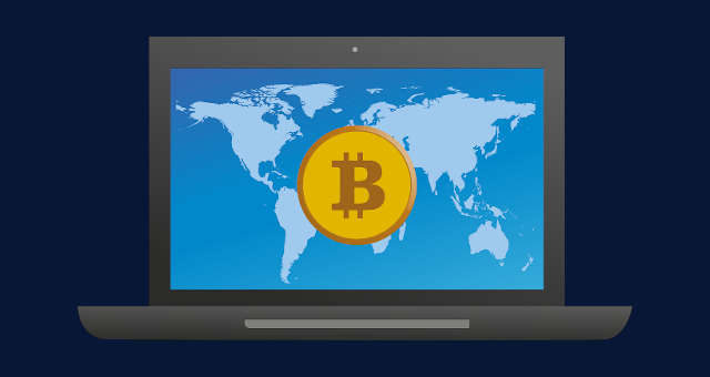 computador bitcoin rede mundo mapa planeta tecnologia conexão