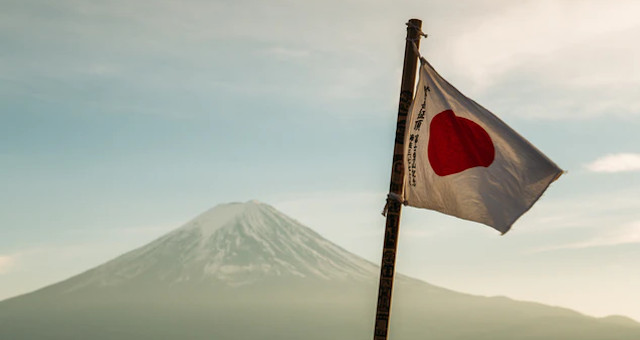 japão bandeira monte fuji