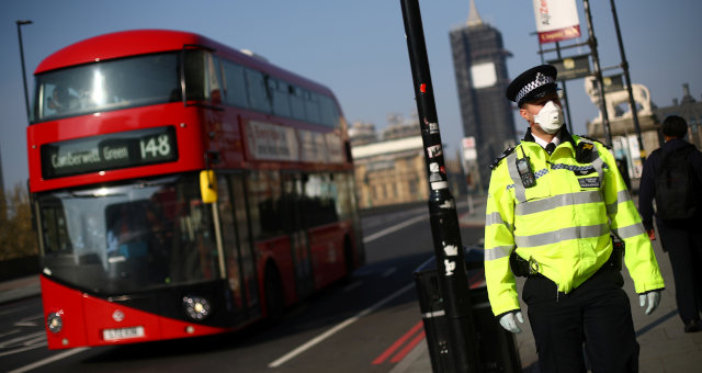 Reino Unido Londres Máscara Coronavírus