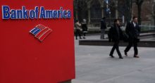 Logo do Bank of America (BofA) em Nova York