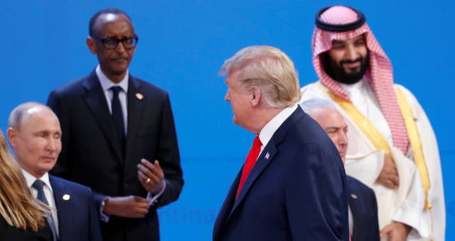 Donald Trump Vladimir PutinMohammed bin Salman