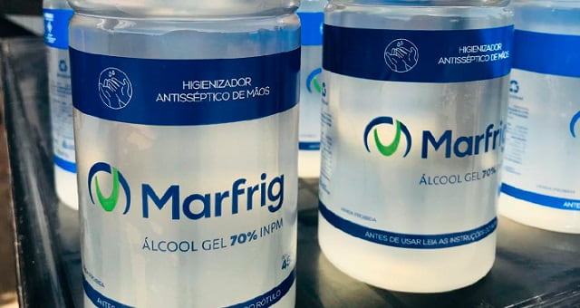 marfrig álcool em gel