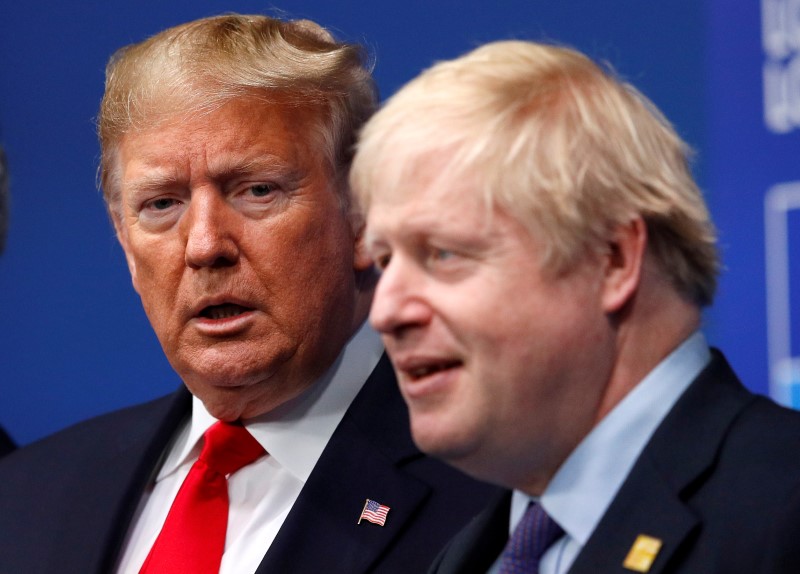 Boris Johnson Donald Trump EUA Reino Unido