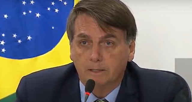 Presidente Jair Bolsonaro em reunião com governadores em 21 de maio de 2020