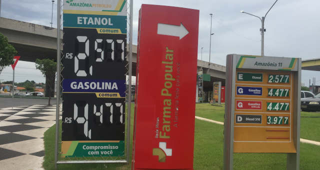 combustíveis posto de gasolina