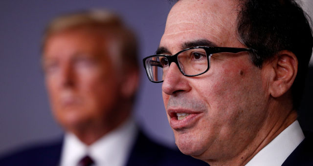 Steven Mnuchin e Trump