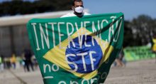 Apoiador do presidente Jair Bolsonaro Manifestação