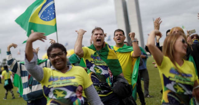 Manifestação pró Bolsonaro