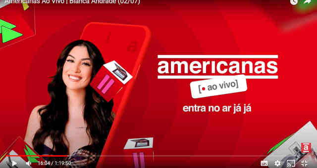 Americanas ao Vivo, streaming de compras ao vivo criado pela B2W BTOW3