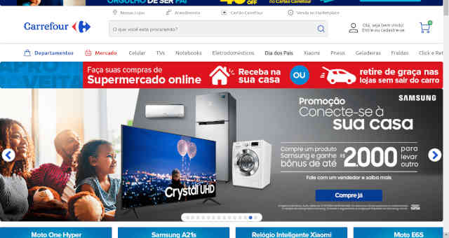 Site do Carrefour online digital e-commerce