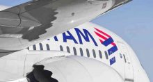 Avião da Latam TAM