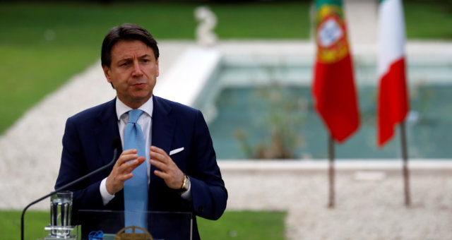 O primeiro-ministro da Itália, Giusepe Conte