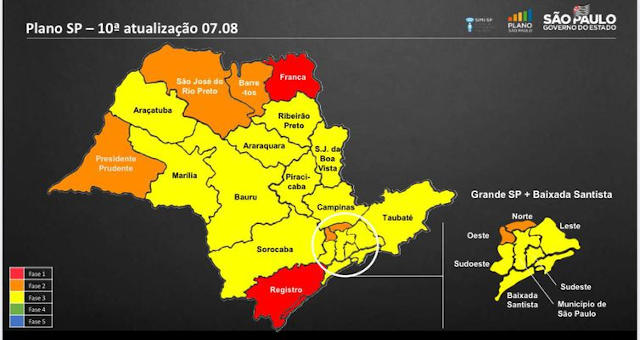 Coronavirus mapa