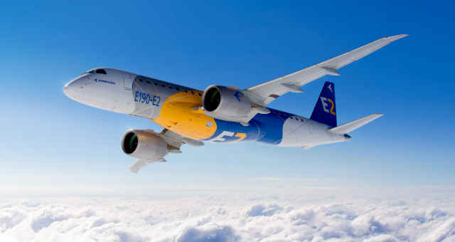 Jato Embraer E19-E2 da Embraer