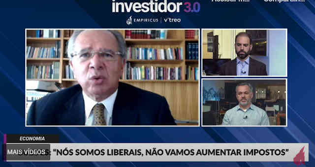 Paulo Guedes no evento Investidor 3.0, da Empiricus e da Vitreo