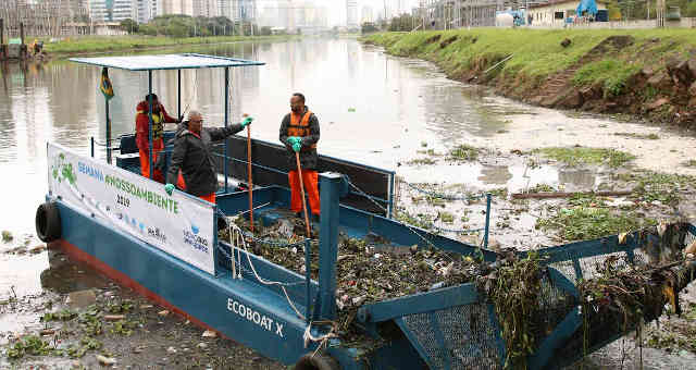 Rio Pinheiro, na cidade de São Paulo