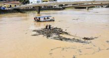 Enchente no Rio Acre, no Acre, em fevereiro de 2021