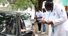 São Paulo - Início da vacinação contra covid-19 em pessoas acima de 90 anos na UBS Santo Amaro.