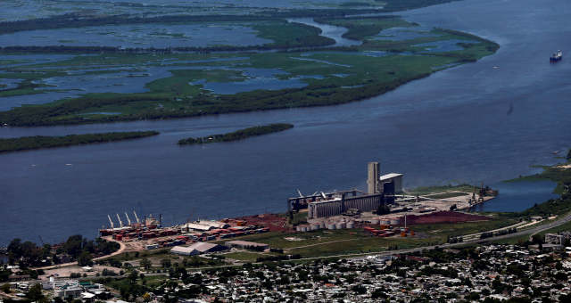 Porto de Rosario na Argentina