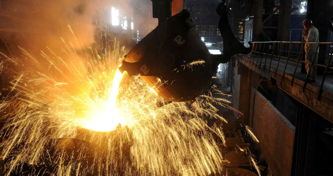 Produção de aço em Hefei, Anhu