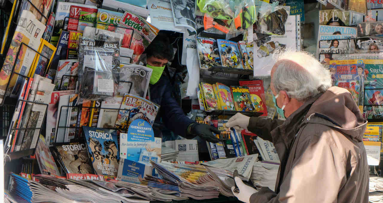 Banca de jornal em Veneza