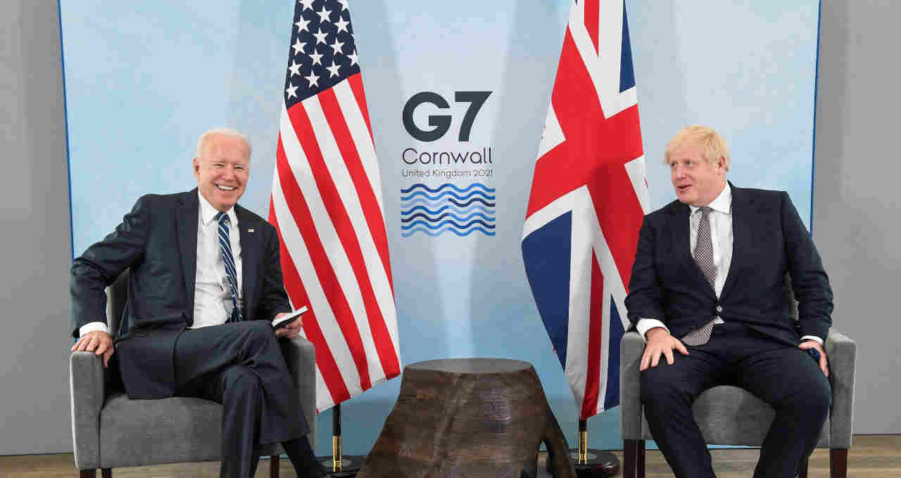 Joe Biden e Boris Johnson