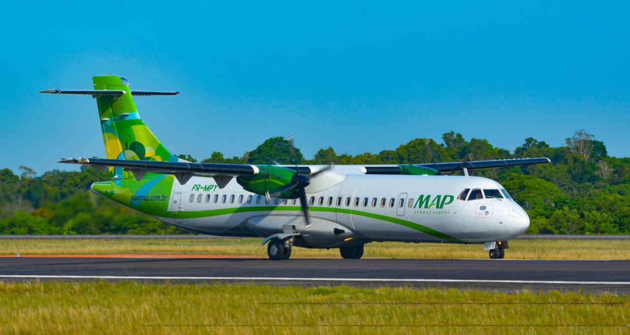 aeronave ATR da MAP Linhas Aéreas