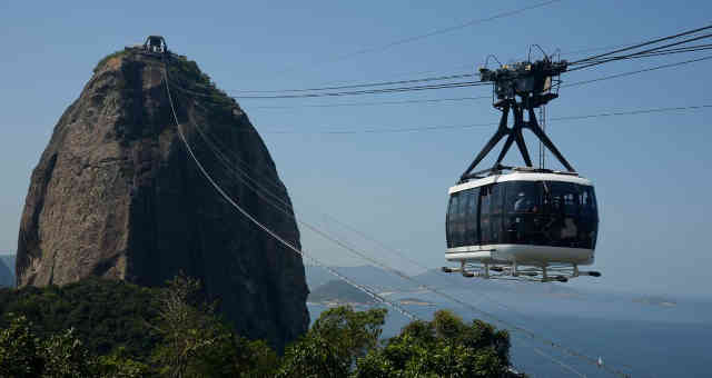 Bondinho do Pão de Açúcar, no Rio de Janeiro