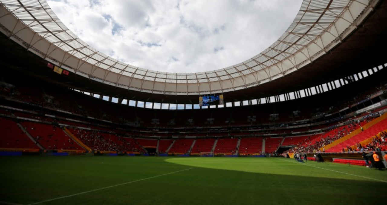 Vista do estádio Mané Garrincha, em Brasília (DF)