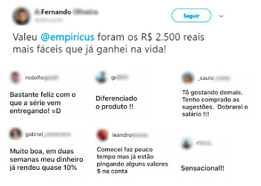 Depoimentos sobre a série Double Income