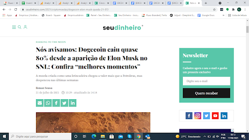 dogecoin caiu