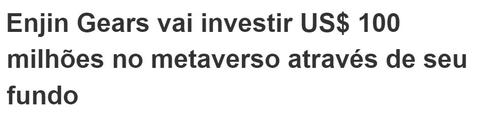 investimento metaverso startup