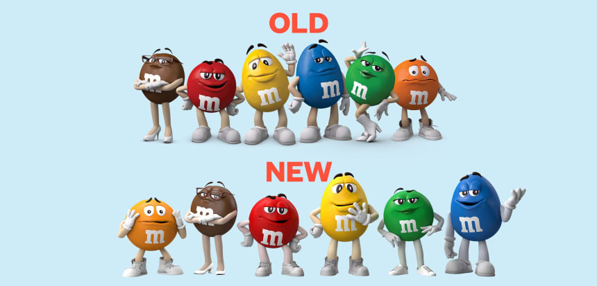 M&M's mudanças