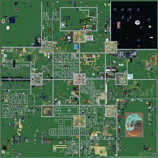 Mapa do mundo de Descentraland