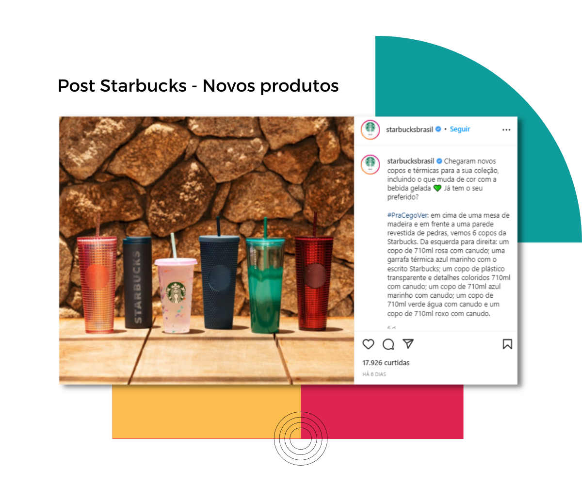 starbucks novos produtos