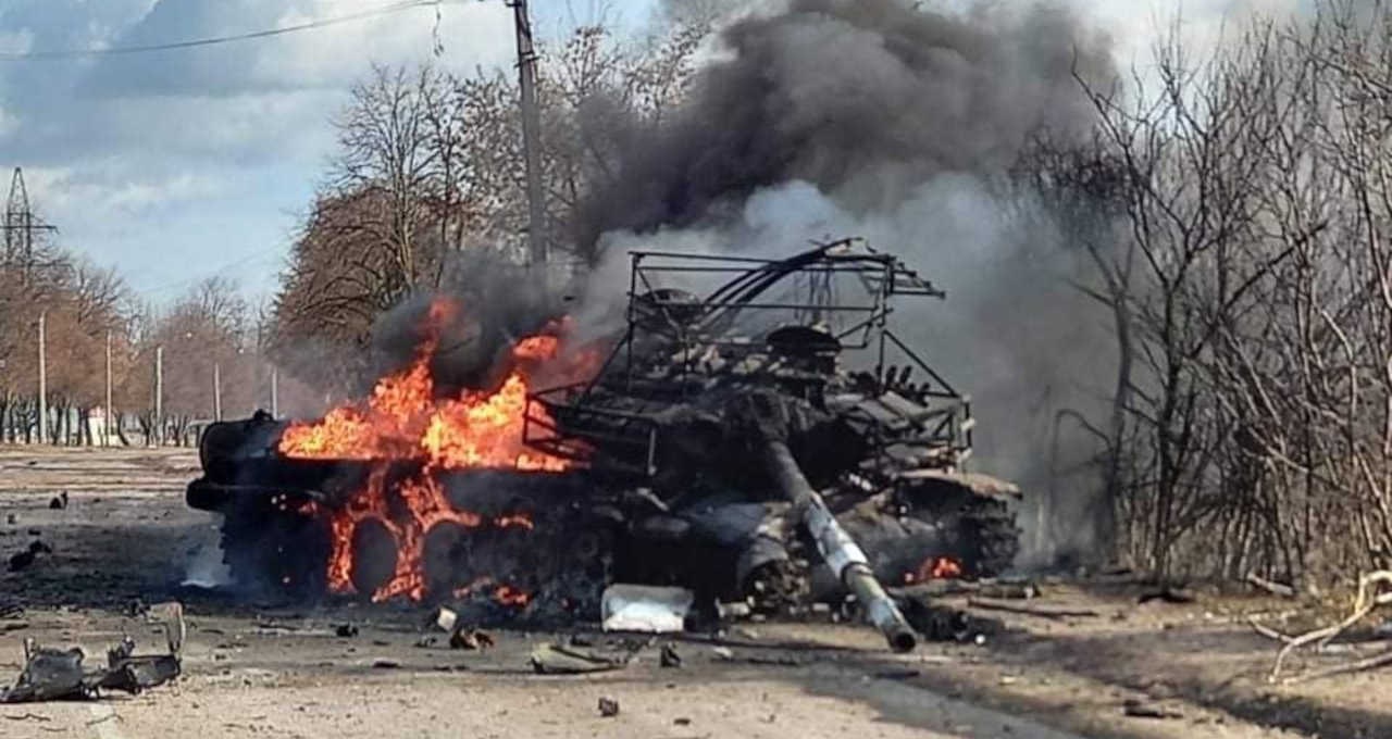 Tanque da Rússia na Ucrânia