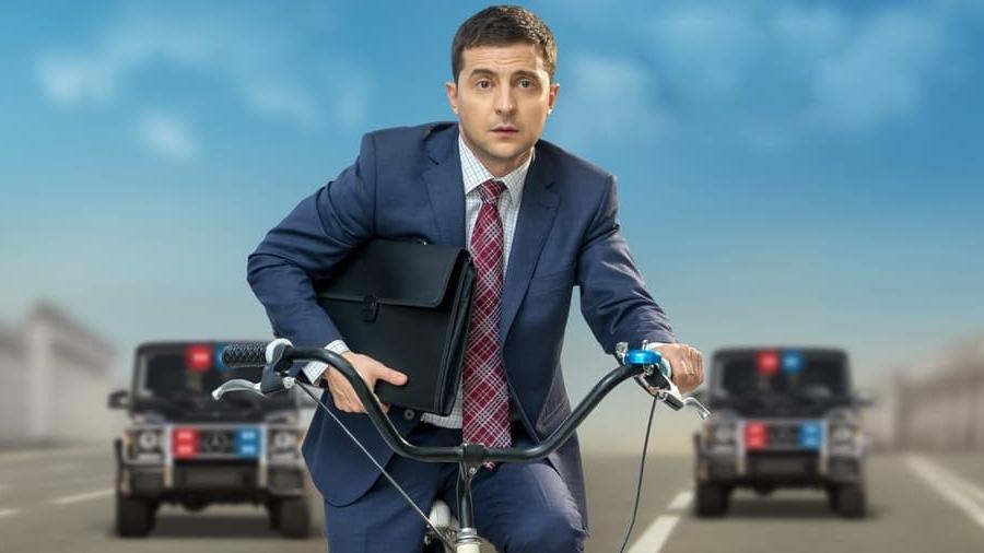 Na série, Zelensky interpretava um professor de história que se tornava presidente